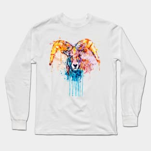 Bighorn Sheep Portrait Long Sleeve T-Shirt